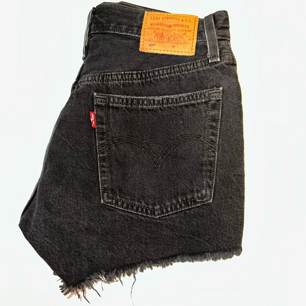 Levi's Charcoal Denim Shorts
